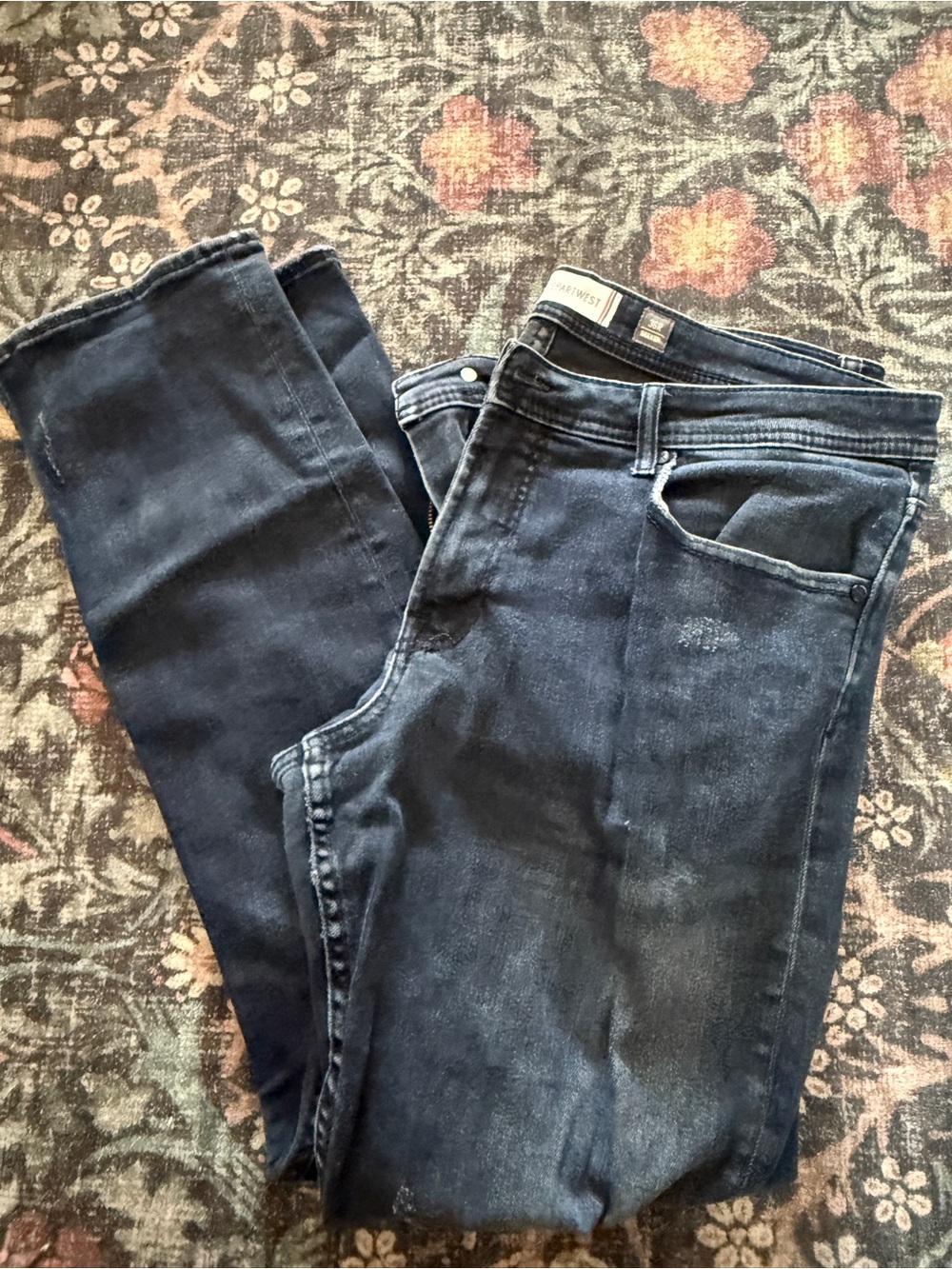 Slim Straight Men's Jeans in Dark Blue
